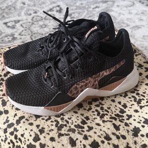 Puma Black and Brown Athletic Shoes